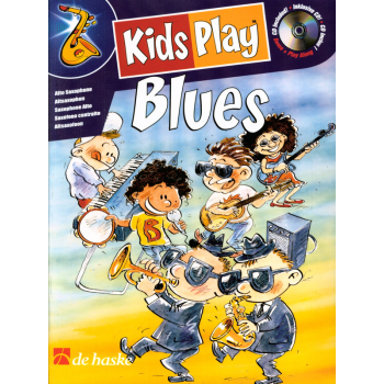 Zbiór nut solo na saksofon altowy Kids Play Blues! + CD, De Haske